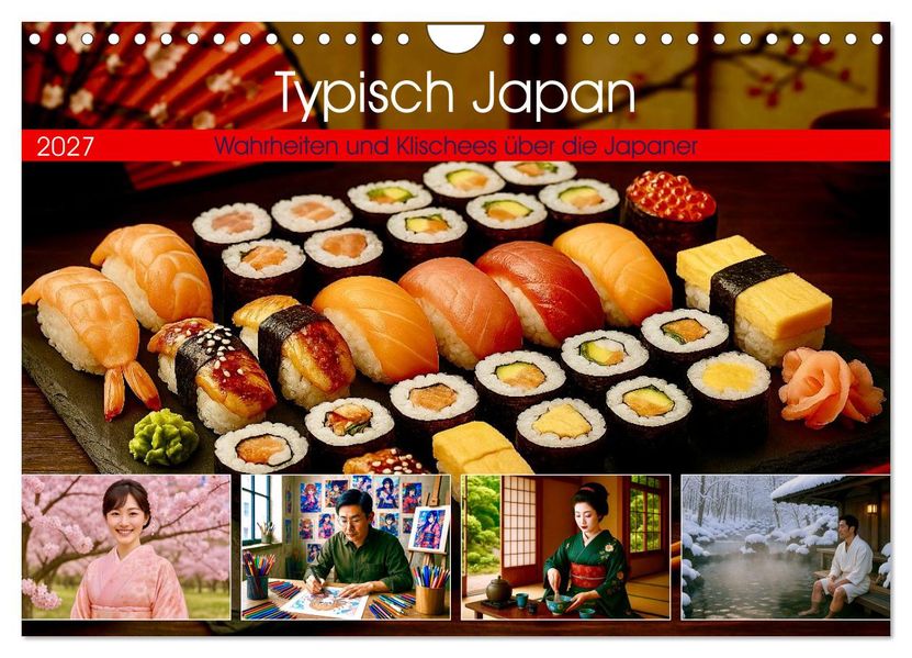 Typisch Japan. Wahrheiten und Klischees über die Japaner (Wandkalender 2027 DIN A4 quer) CALVENDO Monatskalender