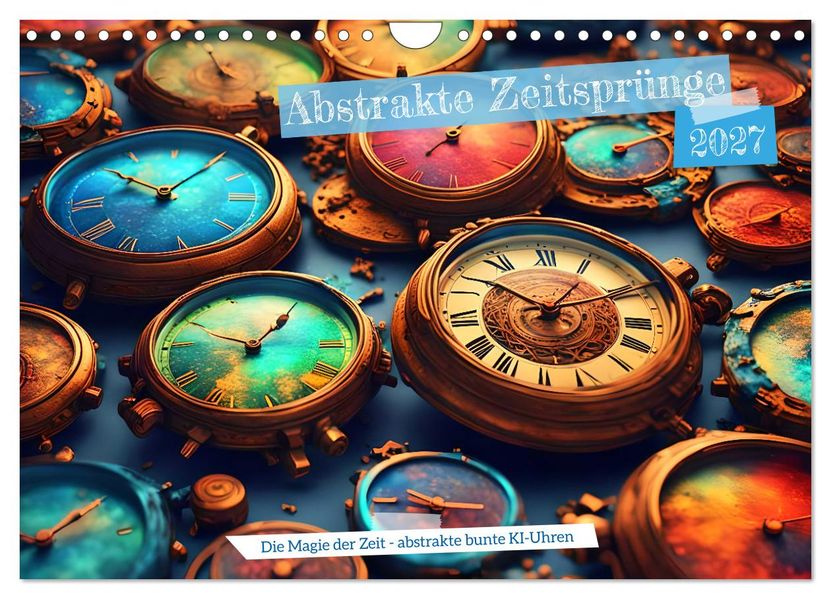 Abstrakte Zeitsprünge (Wandkalender 2027 DIN A4 quer) CALVENDO Monatskalender