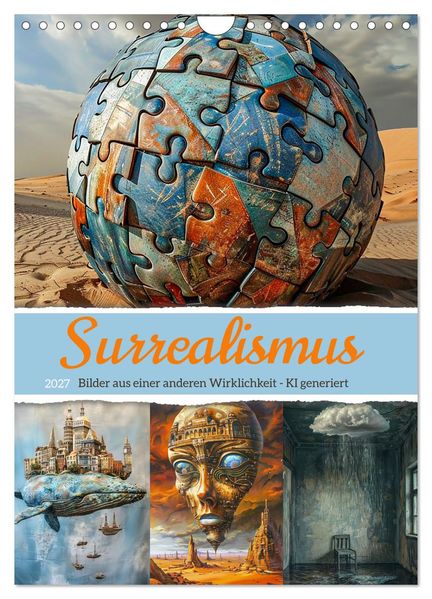 Surrealismus (Wandkalender 2027 DIN A4 hoch) CALVENDO Monatskalender