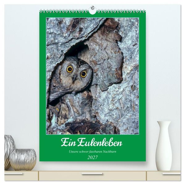 Ein Eulenleben Unsere schwer fassbaren Nachbarn (hochwertiger Premium Wandkalender 2027 DIN A2 hoch) Kunstdruck in Hochglanz