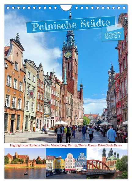 Polnische Städte - Highlights im Norden (Wandkalender 2027 DIN A4 hoch) CALVENDO Monatskalender