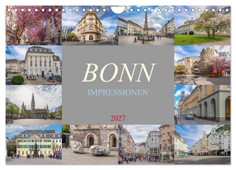 Bonn Impressionen (Wandkalender 2027 DIN A4 quer) CALVENDO Monatskalender
