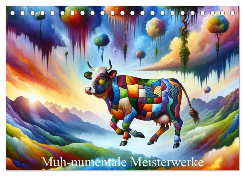 Muh-numentale Meisterwerke (Tischkalender 2027 DIN A5 quer) CALVENDO Monatskalender