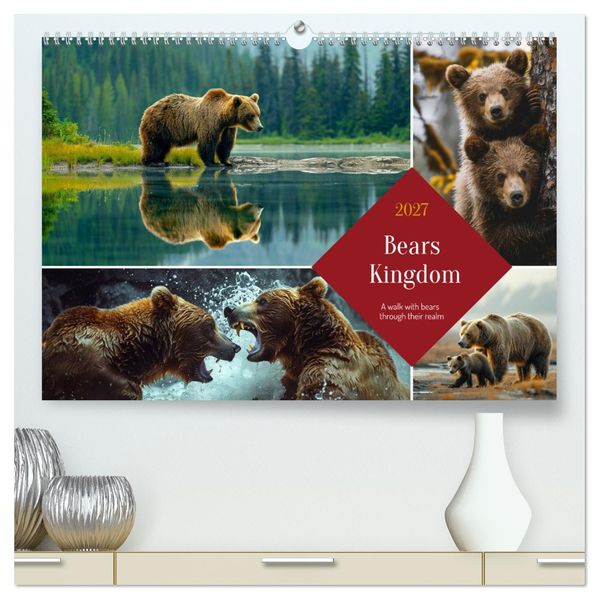 Bears Kingdom (High Quality Premium Wall Calendar 2027 DIN A2 landscape)CALVENDO 12 Month Wall Calendar