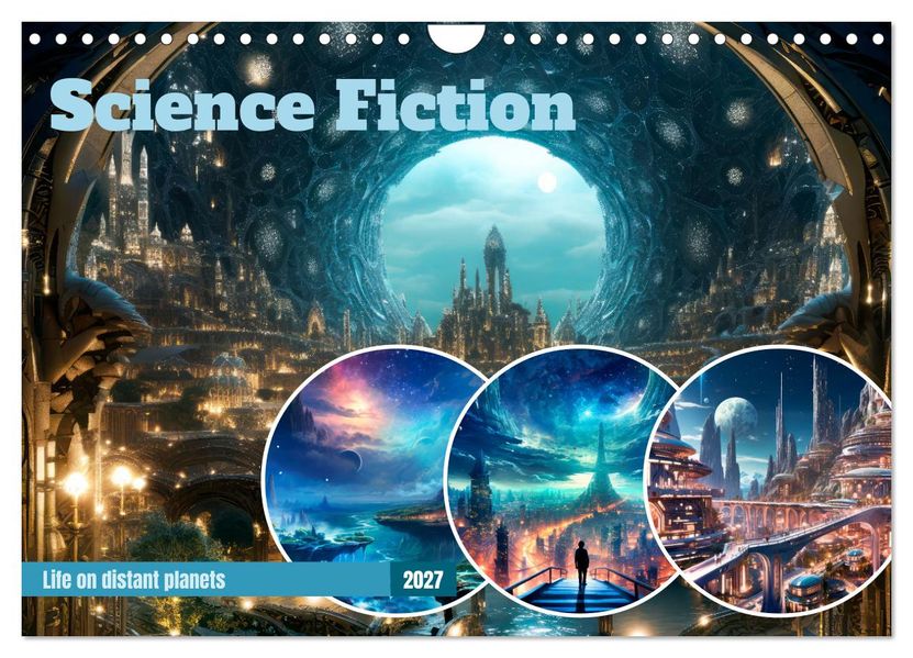 SCIENCE FICTION Life on distant planets (Wall Calendar 2027 DIN A4 landscape) CALVENDO 12 Month Wall Calendar