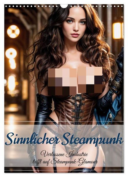 Sinnlicher Steampunk (Wandkalender 2027 DIN A3 hoch) CALVENDO Monatskalender