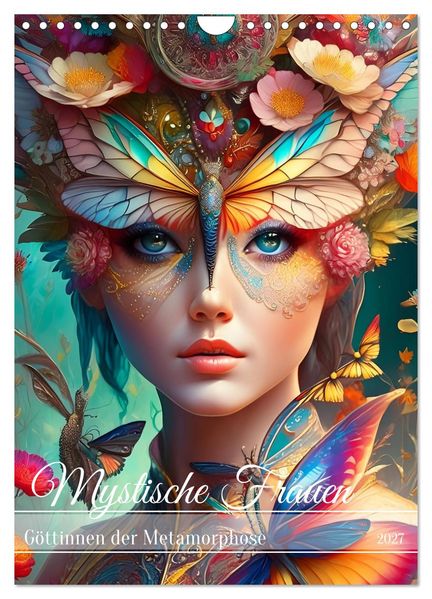 Mystische Frauen - Göttinnen der Metamorphose (Wandkalender 2027 DIN A4 hoch) CALVENDO Monatskalender