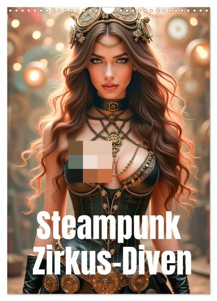 Steampunk Zirkus-Diven (Wandkalender 2027 DIN A3 hoch) CALVENDO Monatskalender