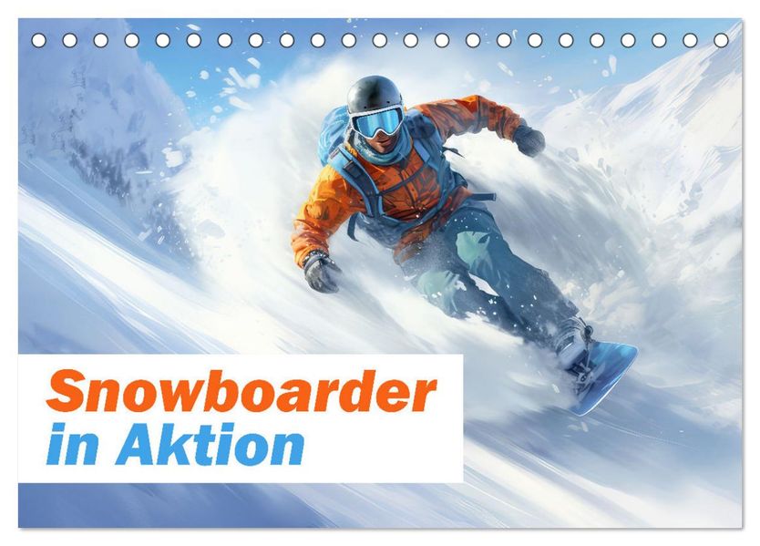 Snowboarder in Aktion (Tischkalender 2027 DIN A5 quer) CALVENDO Monatskalender