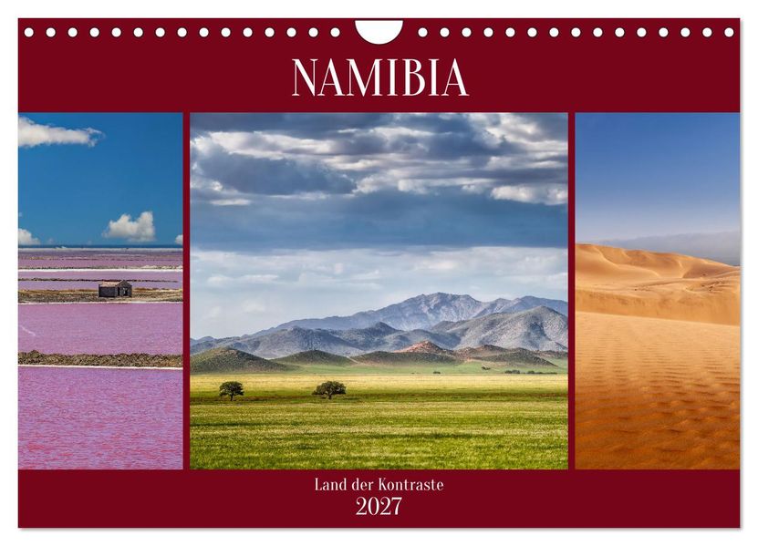 Namibia - Land der Kontraste (Wandkalender 2027 DIN A4 quer) CALVENDO Monatskalender