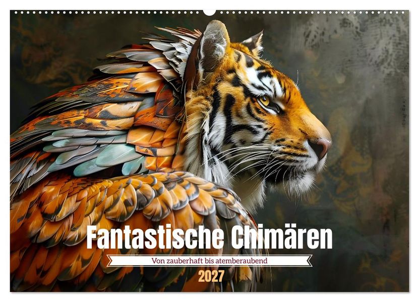 Fantastische Chimären - von zauberhaft bis atemberaubend (Wandkalender 2027 DIN A2 quer) CALVENDO Monatskalender