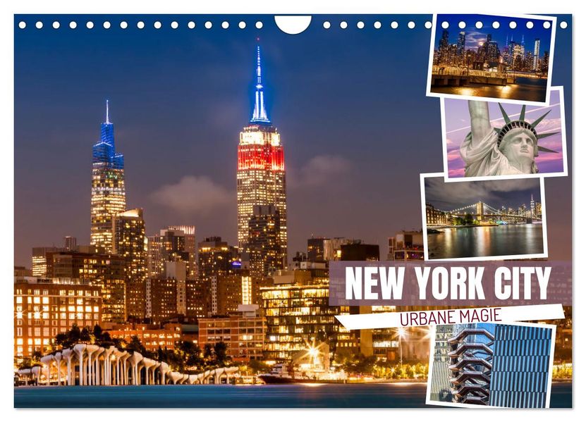 NEW YORK CITY Urbane Magie (Wandkalender 2027 DIN A4 quer) CALVENDO Monatskalender