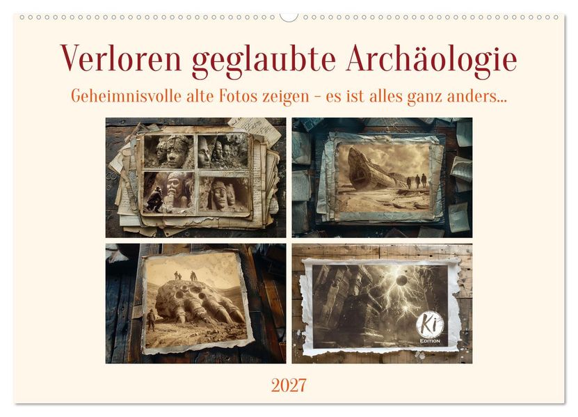 Verloren geglaubte Archäologie (Wandkalender 2027 DIN A2 quer) CALVENDO Monatskalender