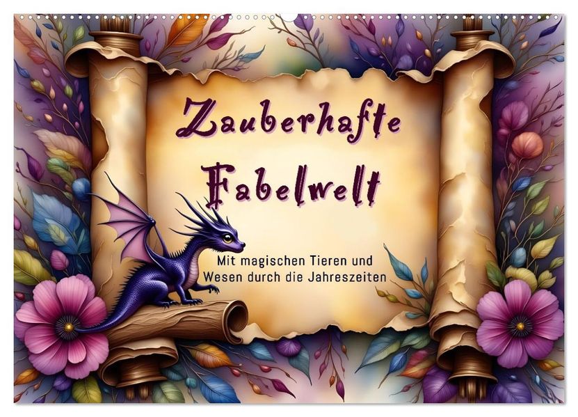 Zauberhafte Fabelwelt (Wandkalender 2027 DIN A2 quer) CALVENDO Monatskalender