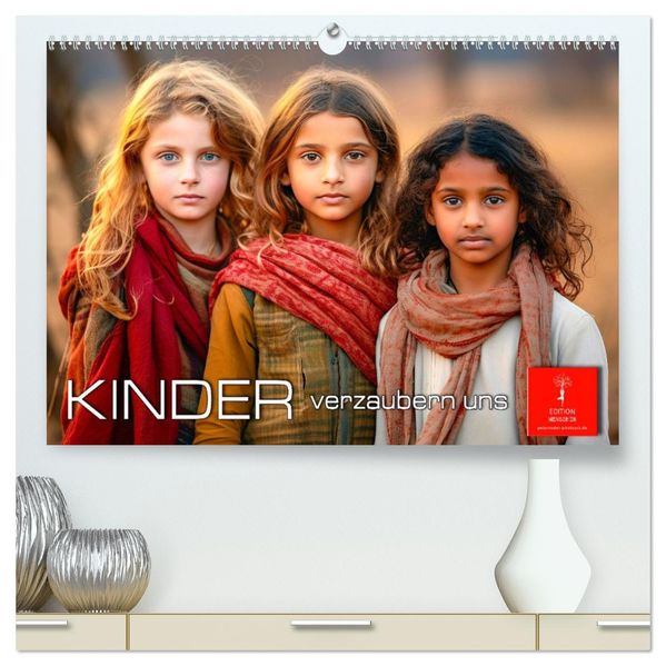 Kinder verzaubern uns (hochwertiger Premium Wandkalender 2027 DIN A2 quer) Kunstdruck in Hochglanz