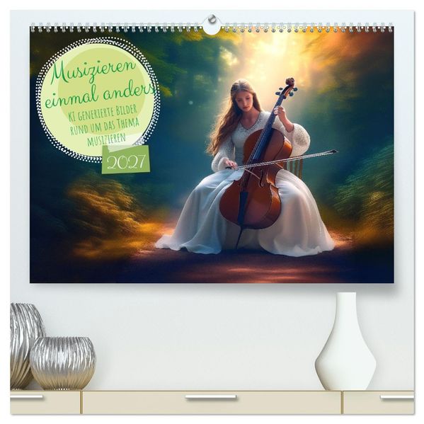 Musizieren einmal anders (hochwertiger Premium Wandkalender 2027 DIN A2 quer) Kunstdruck in Hochglanz