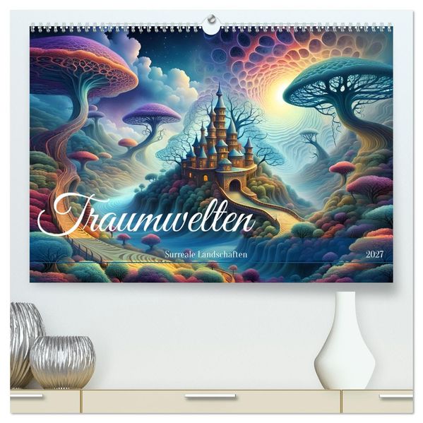 Traumwelten Surreale Landschaften (hochwertiger Premium Wandkalender 2027 DIN A2 quer) Kunstdruck in Hochglanz