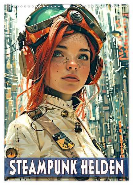 Steampunk Helden (Wandkalender 2027 DIN A3 hoch) CALVENDO Monatskalender