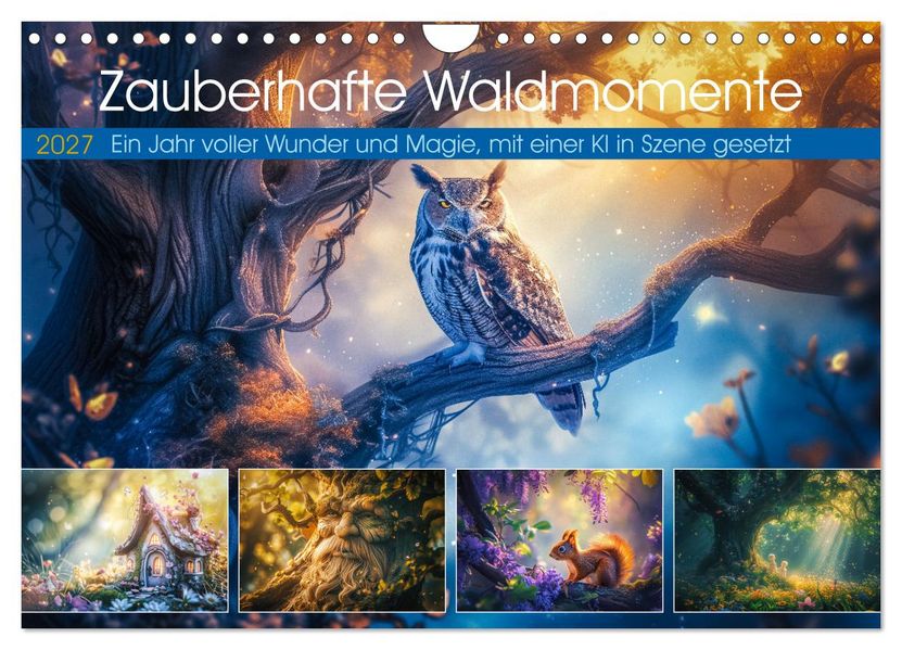 Zauberhafte Waldmomente (Wandkalender 2027 DIN A4 quer) CALVENDO Monatskalender