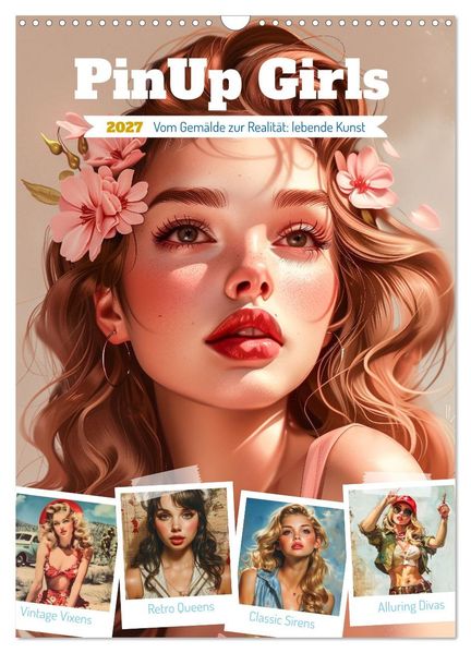 PinUp Girls (Wandkalender 2027 DIN A3 hoch) CALVENDO Monatskalender