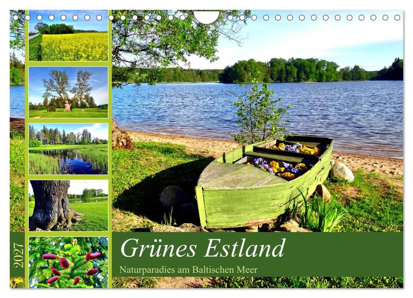 Grünes Estland - Naturparadies am Baltischen Meer (Wandkalender 2027 DIN A4 quer) CALVENDO Monatskalender