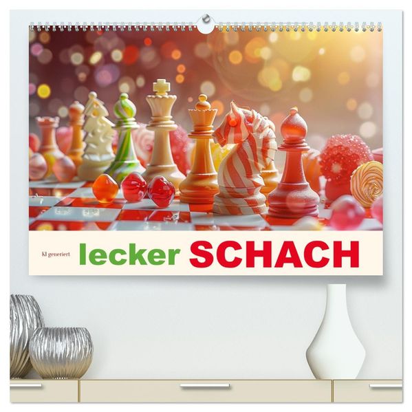 Lecker Schach (hochwertiger Premium Wandkalender 2027 DIN A2 quer) Kunstdruck in Hochglanz