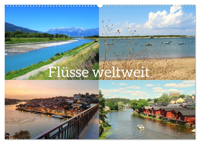 Flüsse weltweit (Wandkalender 2027 DIN A2 quer) CALVENDO Monatskalender