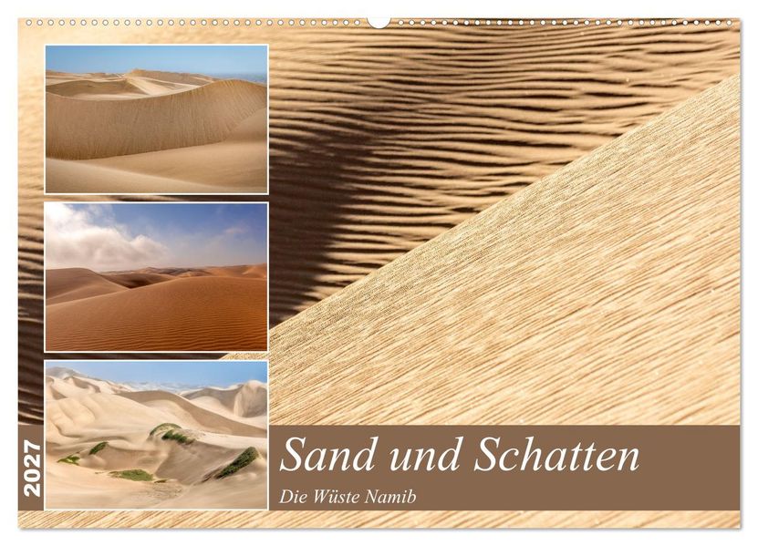 Sand und Schatten (Wandkalender 2027 DIN A2 quer) CALVENDO Monatskalender