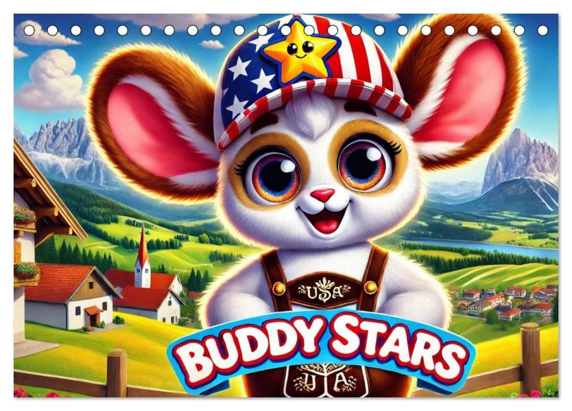 Buddy Stars - Abenteuer für Kinder (Tischkalender 2027 DIN A5 quer) CALVENDO Monatskalender