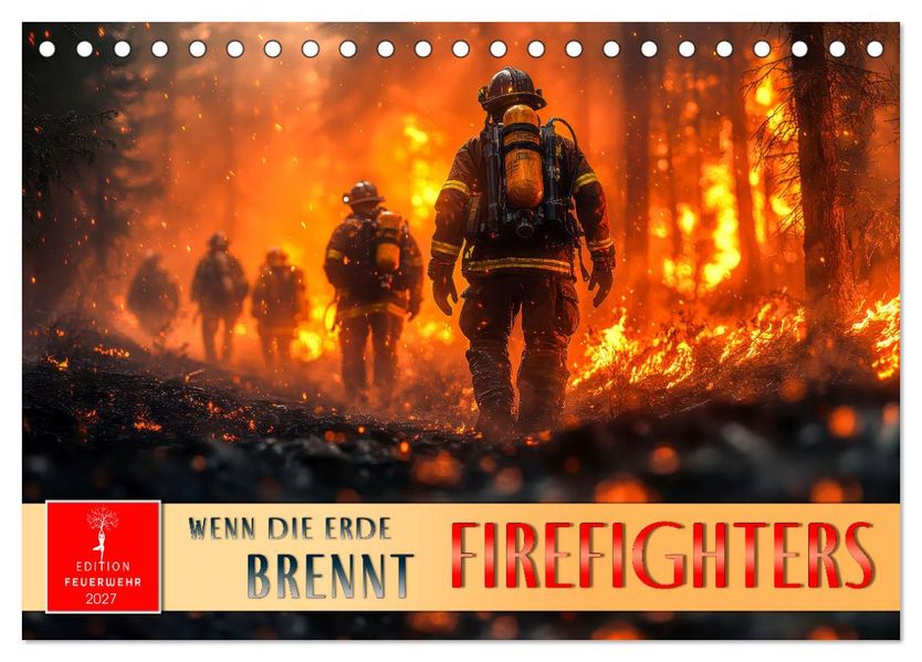 Firefighters - wenn die Erde brennt (Tischkalender 2027 DIN A5 quer) CALVENDO Monatskalender