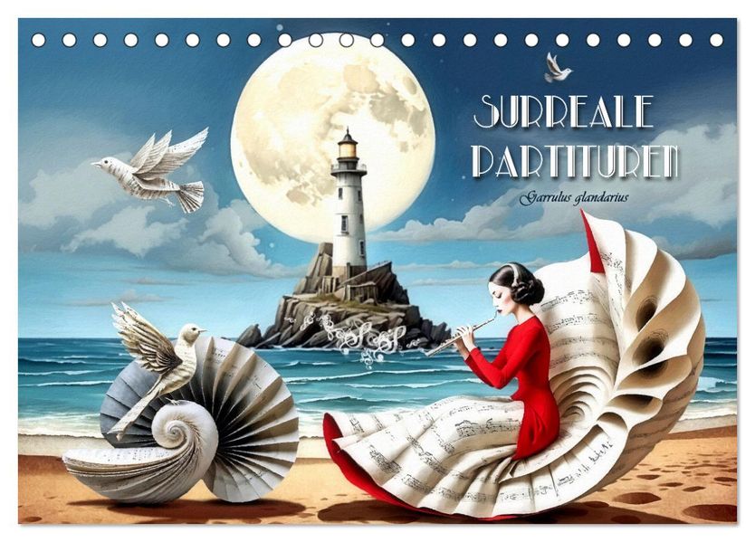 Surreale Partituren (Tischkalender 2027 DIN A5 quer) CALVENDO Monatskalender
