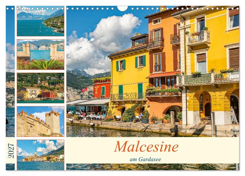 Malcesine am Gardasee (Wandkalender 2027 DIN A3 quer) CALVENDO Monatskalender