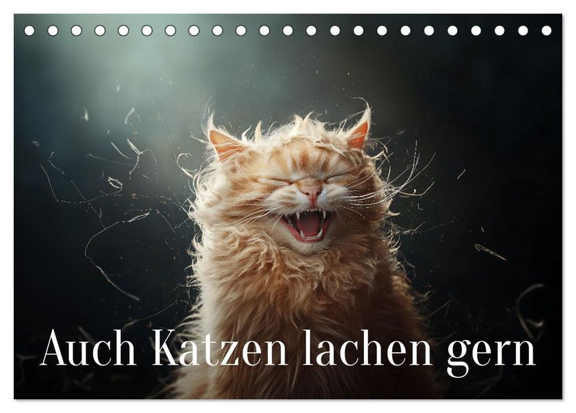 Auch Katzen lachen gern (Tischkalender 2027 DIN A5 quer) CALVENDO Monatskalender