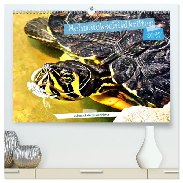 Schmuckschildkröten - Schmuckstücke der Natur (hochwertiger Premium Wandkalender 2027 DIN A2 quer) Kunstdruck in Hochglanz
