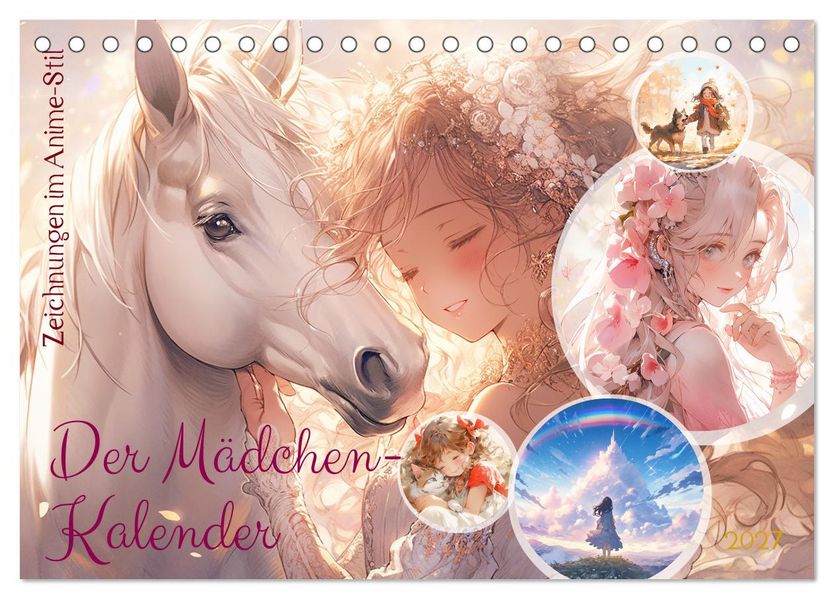 Der Mädchen-Kalender (Tischkalender 2027 DIN A5 quer) CALVENDO Monatskalender