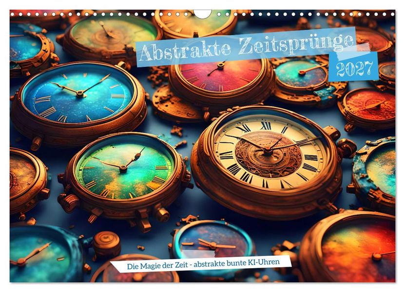 Abstrakte Zeitsprünge (Wandkalender 2027 DIN A3 quer) CALVENDO Monatskalender