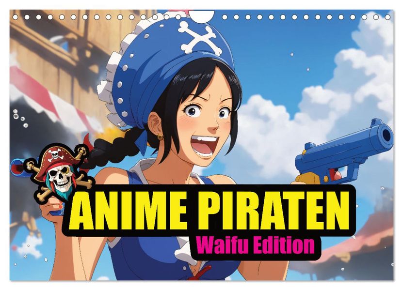 Anime Piraten - Waifu Edition (Wandkalender 2027 DIN A4 quer) CALVENDO Monatskalender