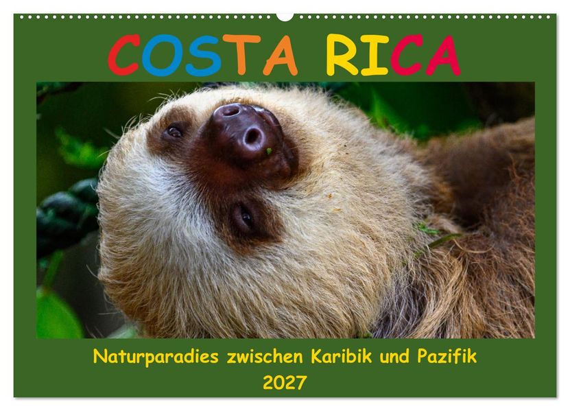 Costa Rica - Naturparadies zwischen Karibik und Pazifik (Wandkalender 2027 DIN A2 quer) CALVENDO Monatskalender