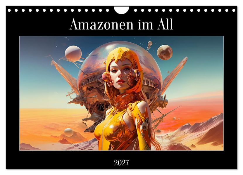 Amazonen im All (Wandkalender 2027 DIN A4 quer) CALVENDO Monatskalender