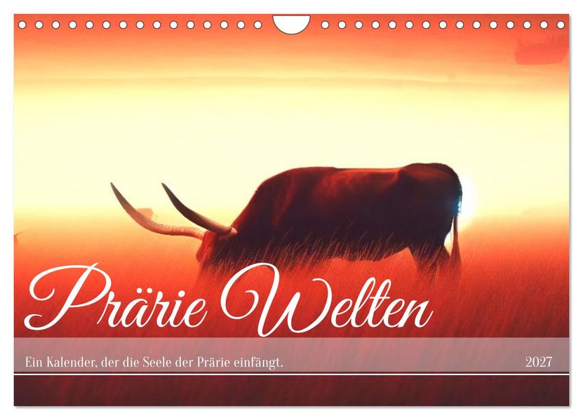 Prärie Welten - Ein Kalender der die Seele der Prärie einfängt. (Wandkalender 2027 DIN A4 quer) CALVENDO Monatskalender