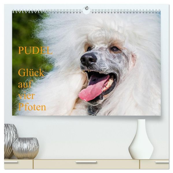 Pudel - Glück auf vier Pfoten (hochwertiger Premium Wandkalender 2027 DIN A2 quer) Kunstdruck in Hochglanz