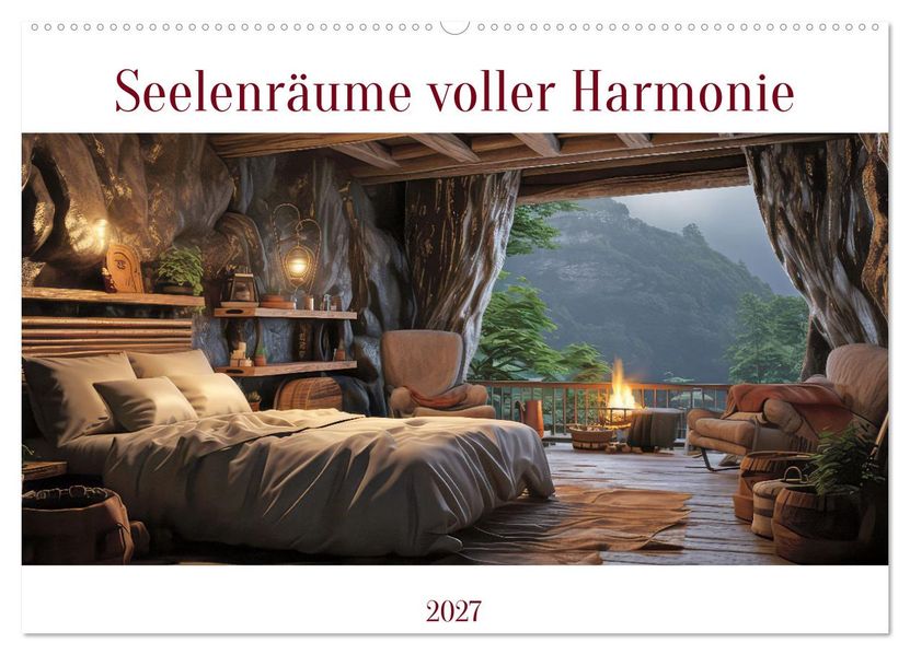 Seelenräume voller Harmonie (Wandkalender 2027 DIN A2 quer) CALVENDO Monatskalender