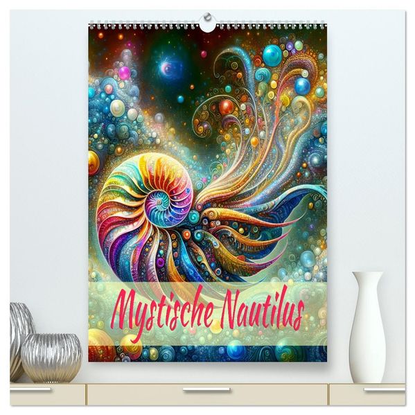 Mystische Nautilus (hochwertiger Premium Wandkalender 2027 DIN A2 hoch) Kunstdruck in Hochglanz
