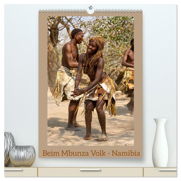 Beim Mbunza Volk - Namibia (hochwertiger Premium Wandkalender 2027 DIN A2 hoch) Kunstdruck in Hochglanz