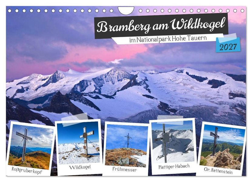 Bramberg am Wildkogel (Wandkalender 2027 DIN A4 quer) CALVENDO Monatskalender