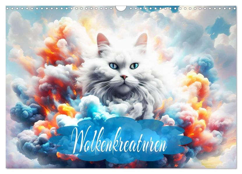 Wolkenkreaturen (Wandkalender 2027 DIN A3 quer) CALVENDO Monatskalender