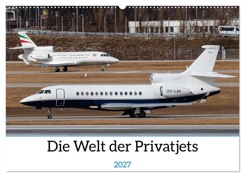 Die Welt der Privatjets (Wandkalender 2027 DIN A2 quer) CALVENDO Monatskalender