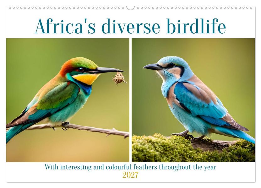 Africa's diverse birdlife (Wall Calendar 2027 DIN A2 landscape) CALVENDO 12 Month Wall Calendar