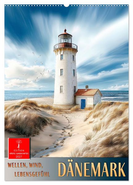 Dänemark - Wellen Wind Lebensgefühl (Wandkalender 2027 DIN A2 hoch) CALVENDO Monatskalender