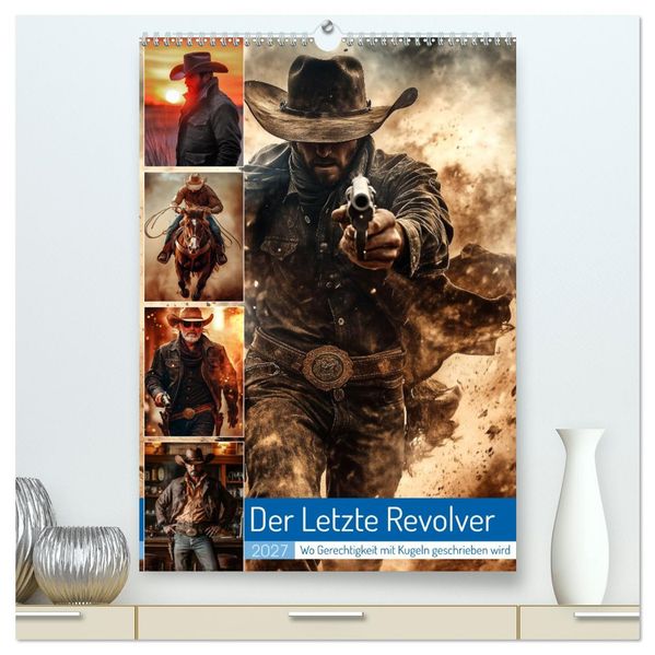 Der Letzte Revolver (hochwertiger Premium Wandkalender 2027 DIN A2 hoch) Kunstdruck in Hochglanz